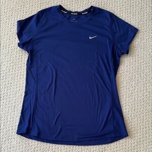Nike Blue Dri-Fit Short Sleeve Workout Top
